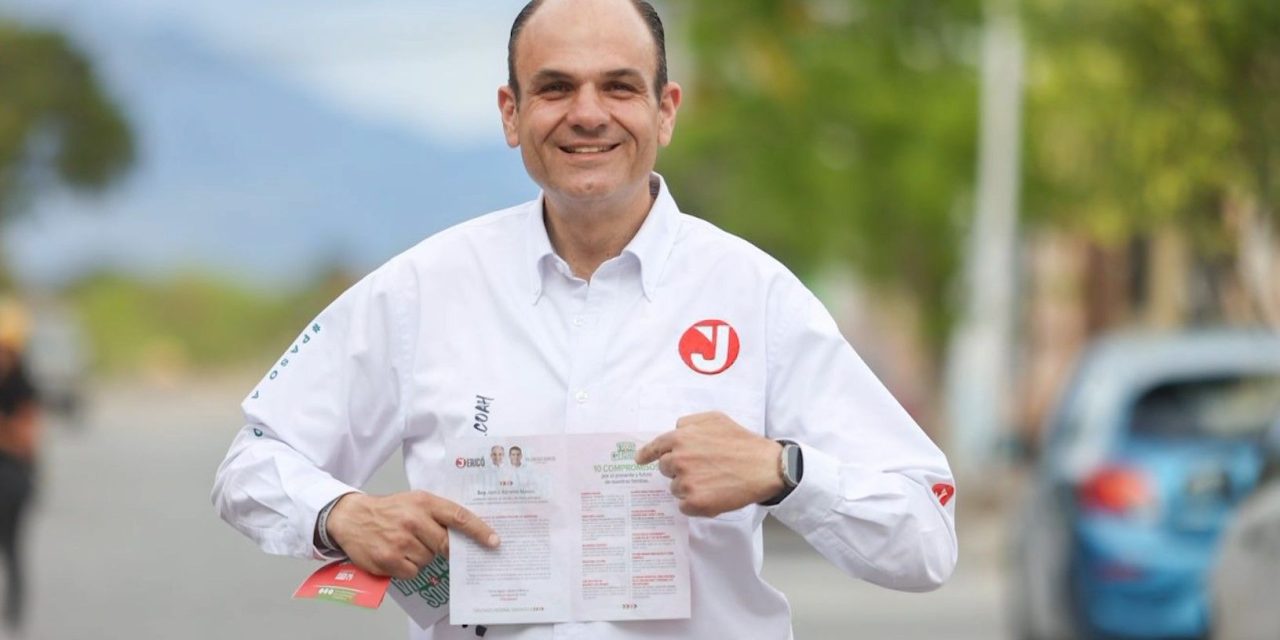 Jericó Abramo cierra un mes de campaña con más de 380 km paso a paso por Saltillo