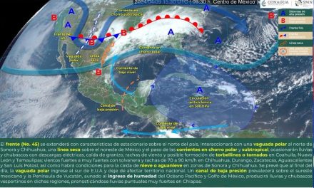 Frente frío 45 generará fuertes rachas de viento en Coahuila