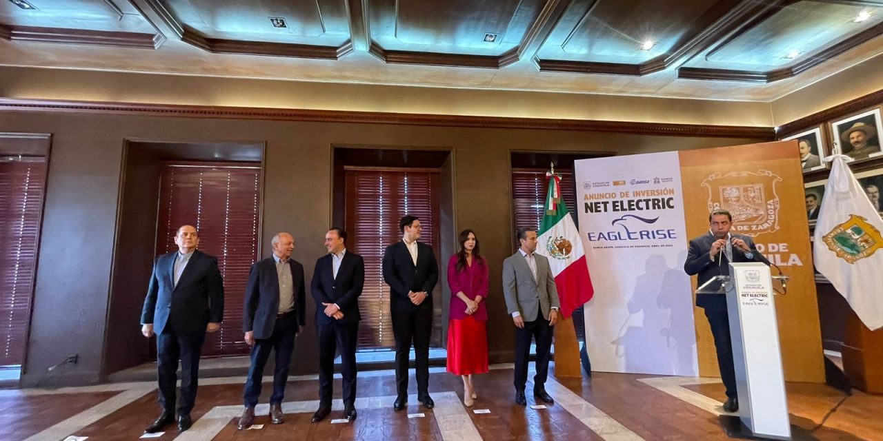 Anuncia gobernador de Coahuila fuerte inversión