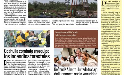 Portada RCG Carbonífera [06 de mayo de 2024] Minero resulta grave tras accidente; se suma otro suicidio en la Carbonífera y más…