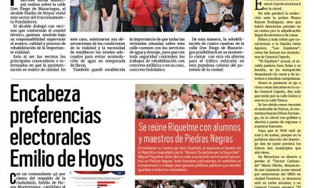 Portada RCG Fronteriza [03 de mayo de 2024] Supervisa alcalde mejoramiento de vialidades; concretan campañas por enfermedades de temporada y más…