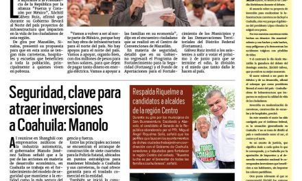 Portada RCG Lagunera [01 de mayo de 2024] Morena se olvidó del norte de México: Xóchitl Gálvez; habrá menos rutas urbanas en Torreón y más…