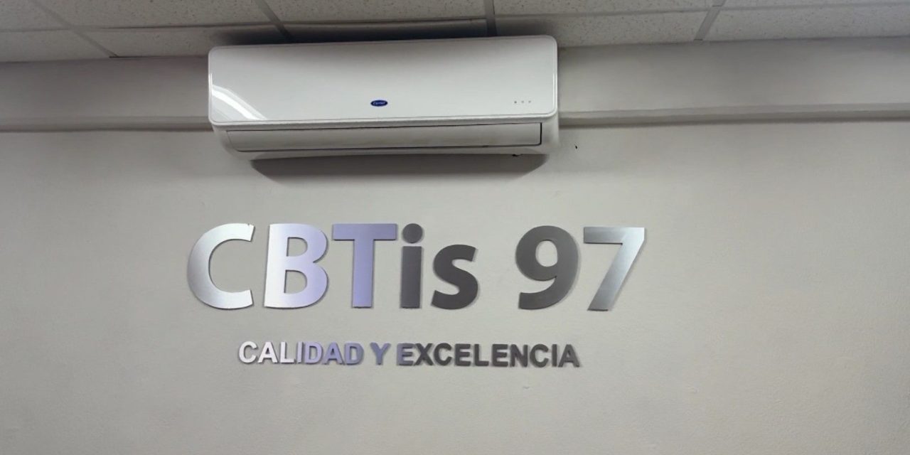 Dotan al Cbtis 97 de equipos de aire acondicionado