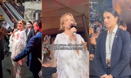 Enamora guardaespaldas de Jennifer López durante un evento en la CDMX (video)