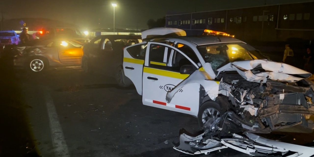 Hombre manda a cinco personas al hospital tras accidente en Saltillo