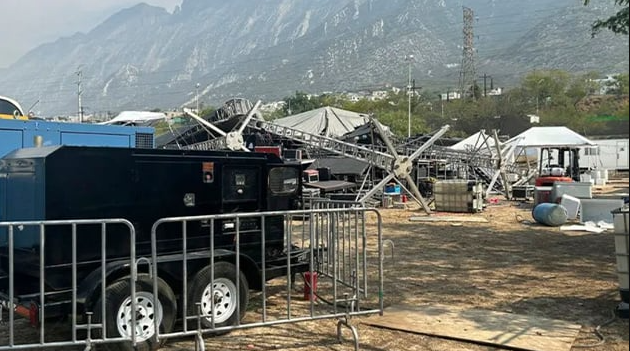 Continúa en resguardo escenario que colapsó durante evento de Máynez