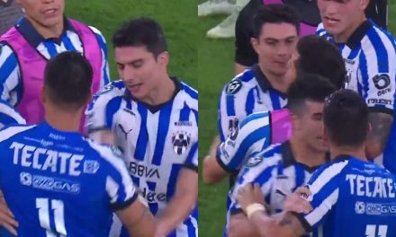 Así fue la pelea entre ‘Maxi’ Meza y Stefan Medina luego de que Rayados quedara eliminado de la Concachampions