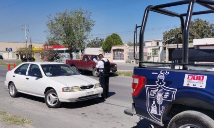 Autoridades de Monclova vigilan uso del cinturón de seguridad