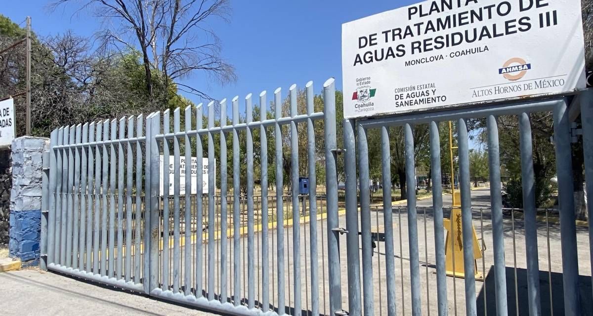 Planta tratadora de agua trabaja a media capacidad