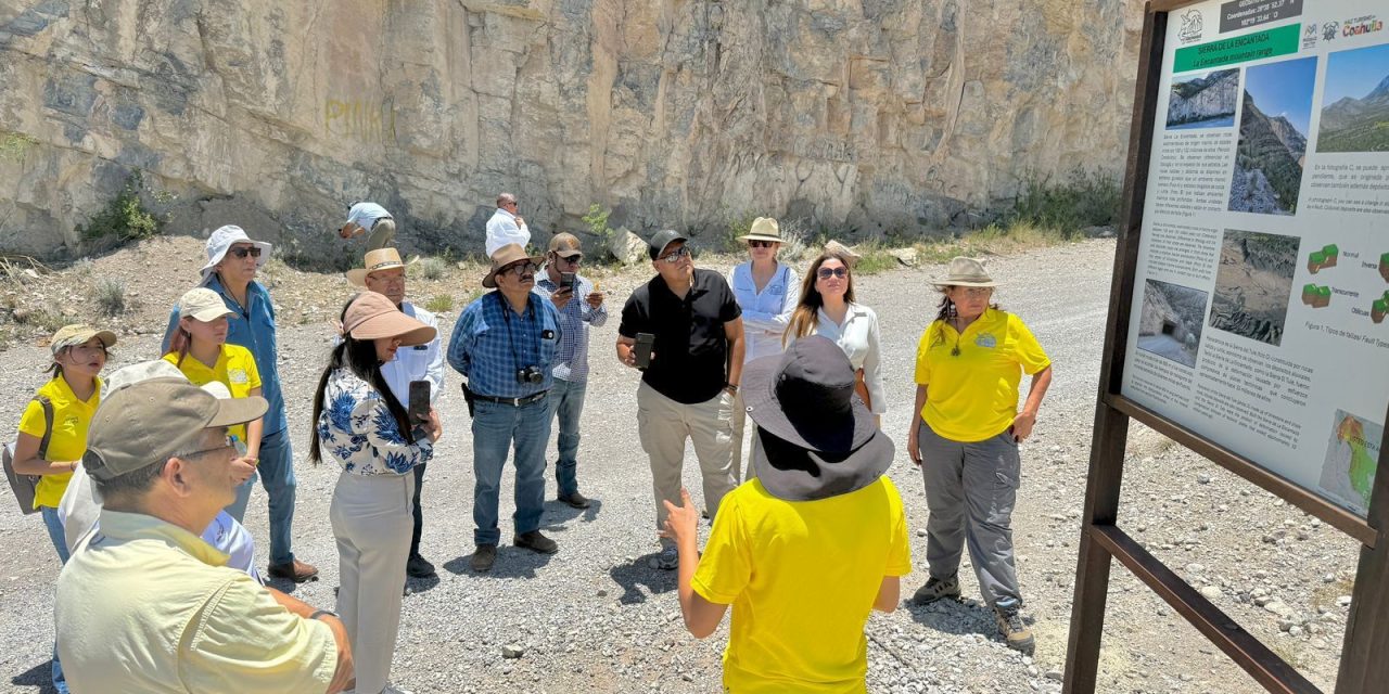Impulsa Coahuila proyecto de Geoparque Mundial en Múzquiz