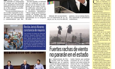 Portada RCG Media [8 de junio de 2024] En Coahuila garantizamos la libertad de expresión: Manolo; cortes de luz dejan sin agua a colonias de Ramos Arizpe  y más…