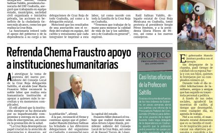 Portada RCG Media [13 de junio de 2024] Toma protesta nuevo Consejo de la Cruz Roja Saltillo; refrenda Chema Fraustro apoyo a instituciones humanitarias y más…