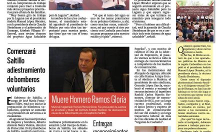 Portada RCG Media [17 de junio de 2024] Van Manolo y Sheinbaum por proyectos a favor de Coahuila; y más…