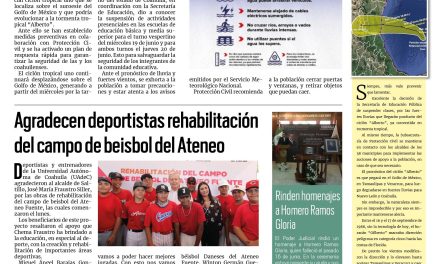 Portada RCG Media [19 de junio de 2024] Coahuila, listo por llegada de ciclón; PC Saltillo llaman a tomar precauciones por tormenta y más…
