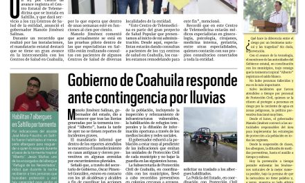 Portada RCG Media [21 de junio de 2024] Inicia plan piloto del Centro Estatal de Telemedicina; DIF Coahuila y Saltillo entregan juntos 100 aparatos auditivos y más…