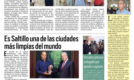Portada RCG Media [25 de junio de 2024] Coahuila presenta modelo de prevención de la violencia de género; es Saltillo una de las ciudades más limpias del mundo y más…
