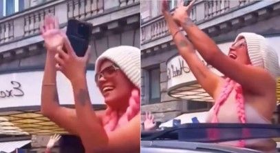 Video: Karol G se ‘roba’ un celular de un fan en Alemania