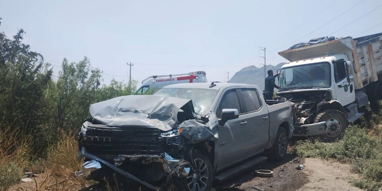 Ocurrió un choque en la carretera a Monclova