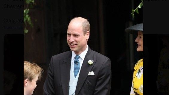 Príncipe William va a boda del duque de Westminster sin Kate Middleton