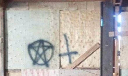 Saltillo: Vándalos ingresan al templo ‘Jesús Buen Pastor’ y realizan pintas satánicas