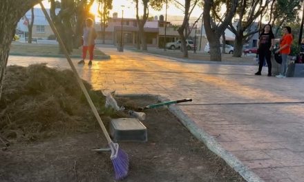 Vecinos de la colonia Guanajuato solicitan apoyo de limpieza para plaza pública