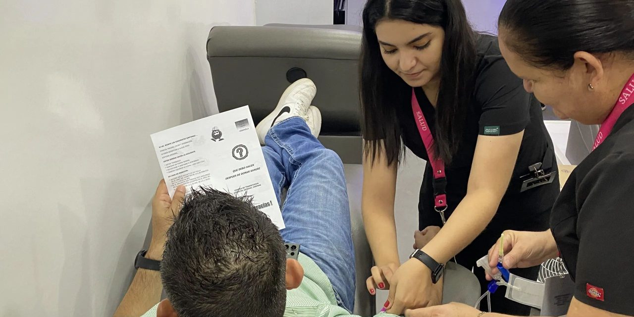 Realizan jornada de donación de sangre en Sabinas