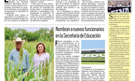 Portada RCG Carbonífera [17 de julio de 2024] En equipo, mantenemos blindado a Coahuila: Manolo Jiménez; supervisa Diana Haro la cosecha de sorgo y más…