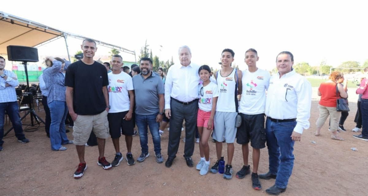 Avanzan nuevas canchas deportivas al sur de Saltillo