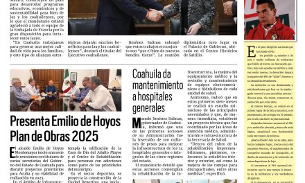 Portada RCG Fronteriza [11 de julio de 2024] Fortalece Coahuila lazos con Francia para diversos proyectos; Invertirán 10 MDP en mejora de vialidades y más…