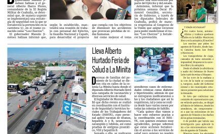 Portada RCG Fronteriza [30 de julio de 2024] Coahuila implementará una estrategia de seguridad en ‘Los Chorros’; presenta finanzas sanas Tesorería Municipal ante Cabildo  y más…