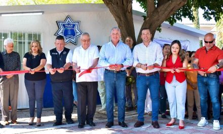 Entrega Román Cepeda nueva caseta de vigilancia