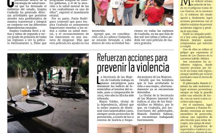 Portada RCG Lagunera [15 de julio de 2024] Inspira Coahuila fortalece el apoyo psicológico a las infancias; empresas laguneras aumentan acciones de reciclaje y más…