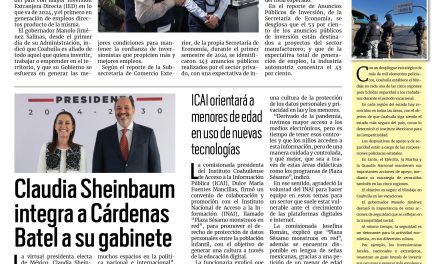 Portada RCG Media [12 de julio de 2024] Es Coahuila líder en inversión extranjera; Claudia Sheinbaum integra a Cárdenas Batel a su gabinete y más…