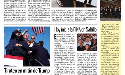 Portada RCG Media [14 de julio de 2024] Ciudad Judicial dará mejor atención a los ciudadanos; Refrenda Chema Fraustro compromiso con Bomberos y más…