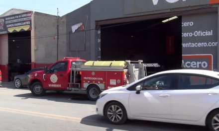 Fuga de gas en taller moviliza a bomberos en Monclova