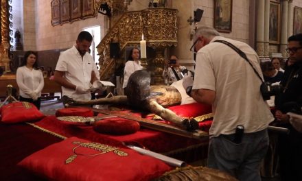 Imagen del Santo Cristo en buen estado de conservación