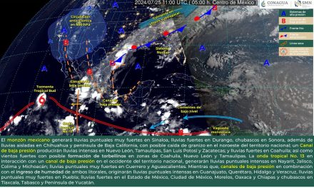 Se esperan lluvias y eventos de torbellinos en Coahuila