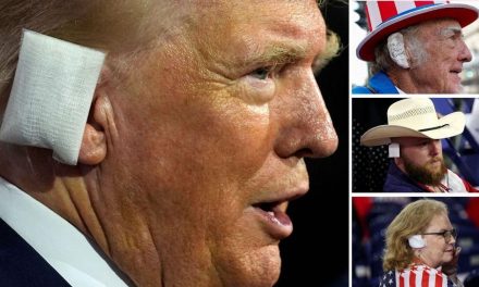 Trump impone moda… sus simpatizantes portan vendas en los oídos