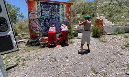 Hombre se fracturó un pie en la sierra Zapalinamé… unos paseantes lo auxiliaron