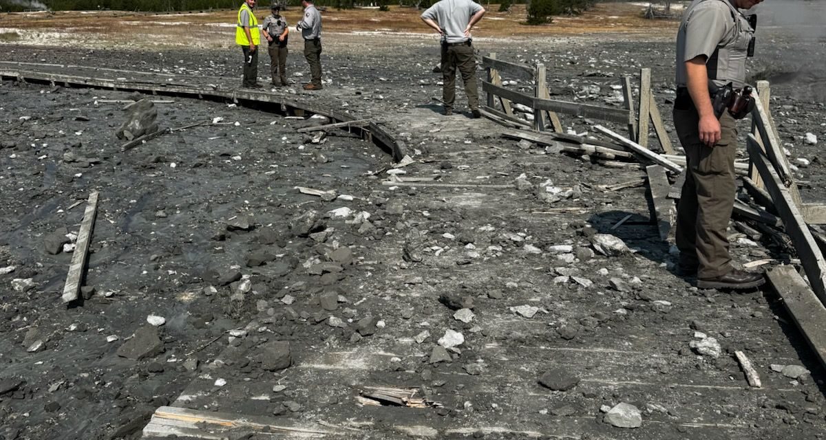 Cierran área en el parque de Yellowstone por enorme explosión hidrotermal
