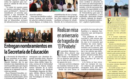 Portada RCG Carbonífera [4 de agosto de 2024] Fortalece Coahuila servicios de salud para nuestra gente: Manolo; Fortalecen turismo de aventuras en Sabinas y más…