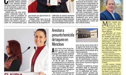 Portada RCG Centro [2 de agosto de 2024] Manolo Jiménez nombra a Luis Olivares como secretario de Economía; AHMSA podría tener nuevos inversores internacionales  y más…