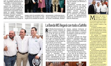 Portada RCG Centro [15 de agosto de 2024] Manolo Jiménez instala Consejo de Seguridad en la región Centro; ofrecerán transporte a estudiantes de Monclova y más…