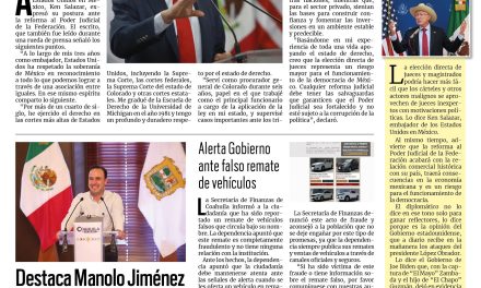 Portada RCG Fronteriza [23 de agosto de 2024] En riesgo la democracia, la economía y la seguridad; celebra Emilio de Hoyos a bomberos de Acuña  y más…