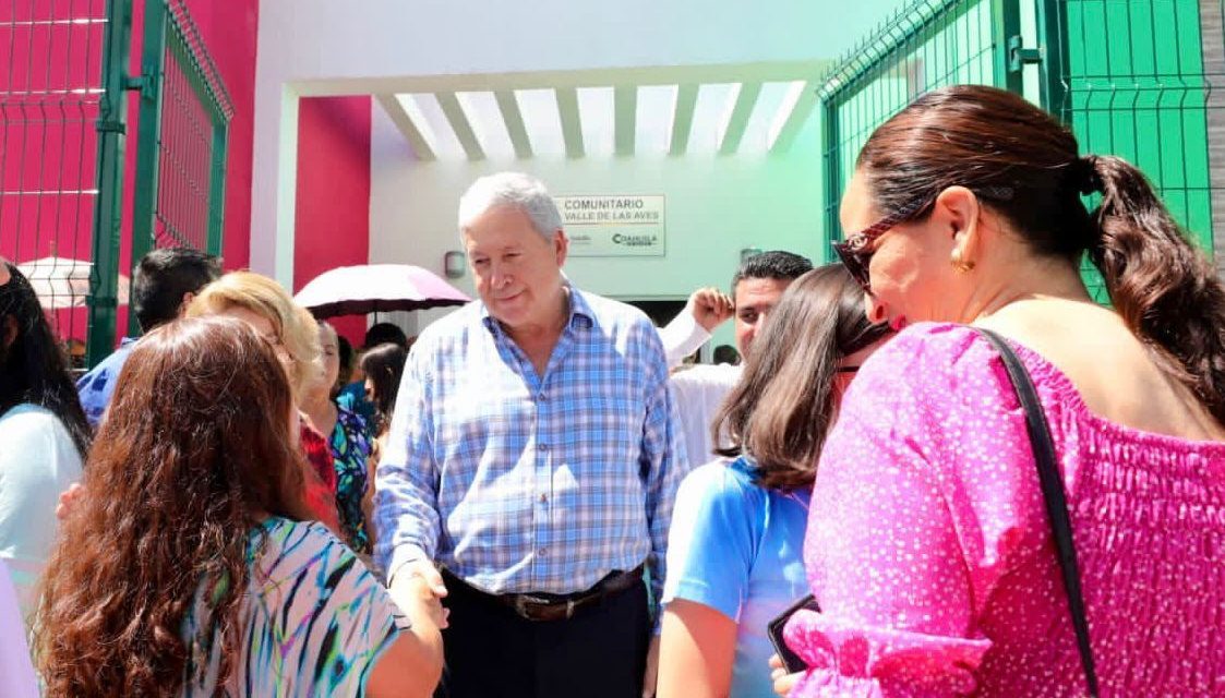 Avanza construcción del Centro Comunitario en la Herradura