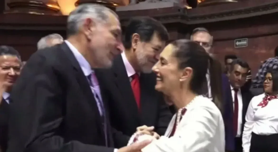 Sheinbaum ignora a Noroña tras entrega de constancia