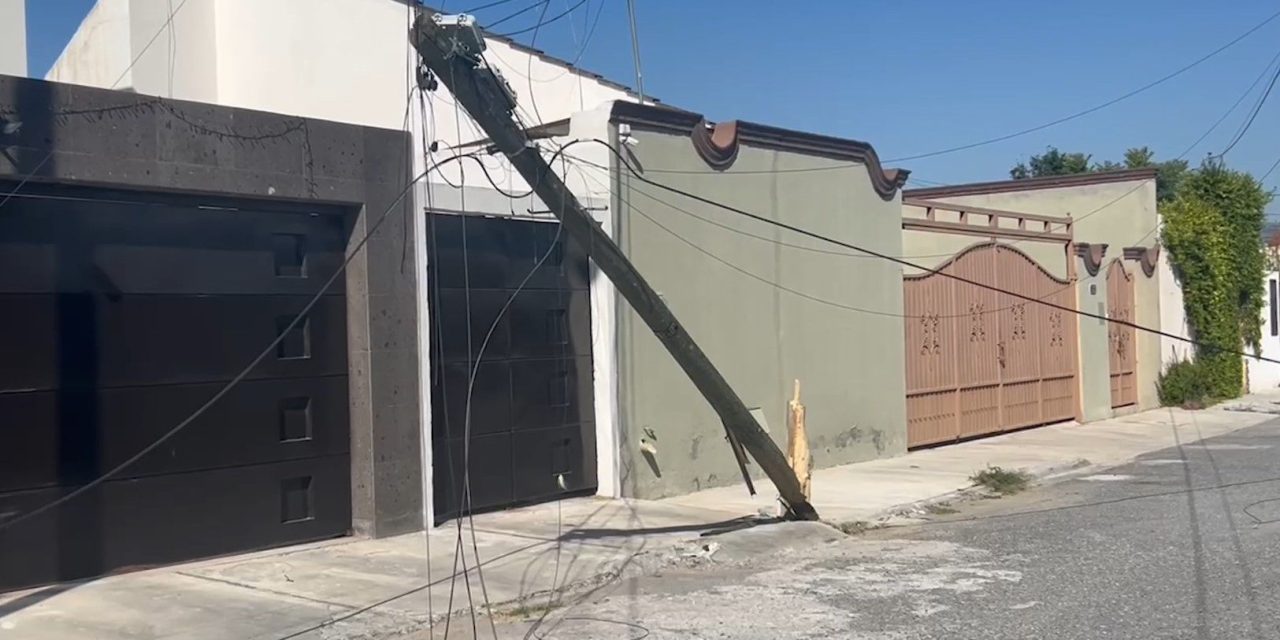 Accidente deja sin internet a colonia de Saltillo