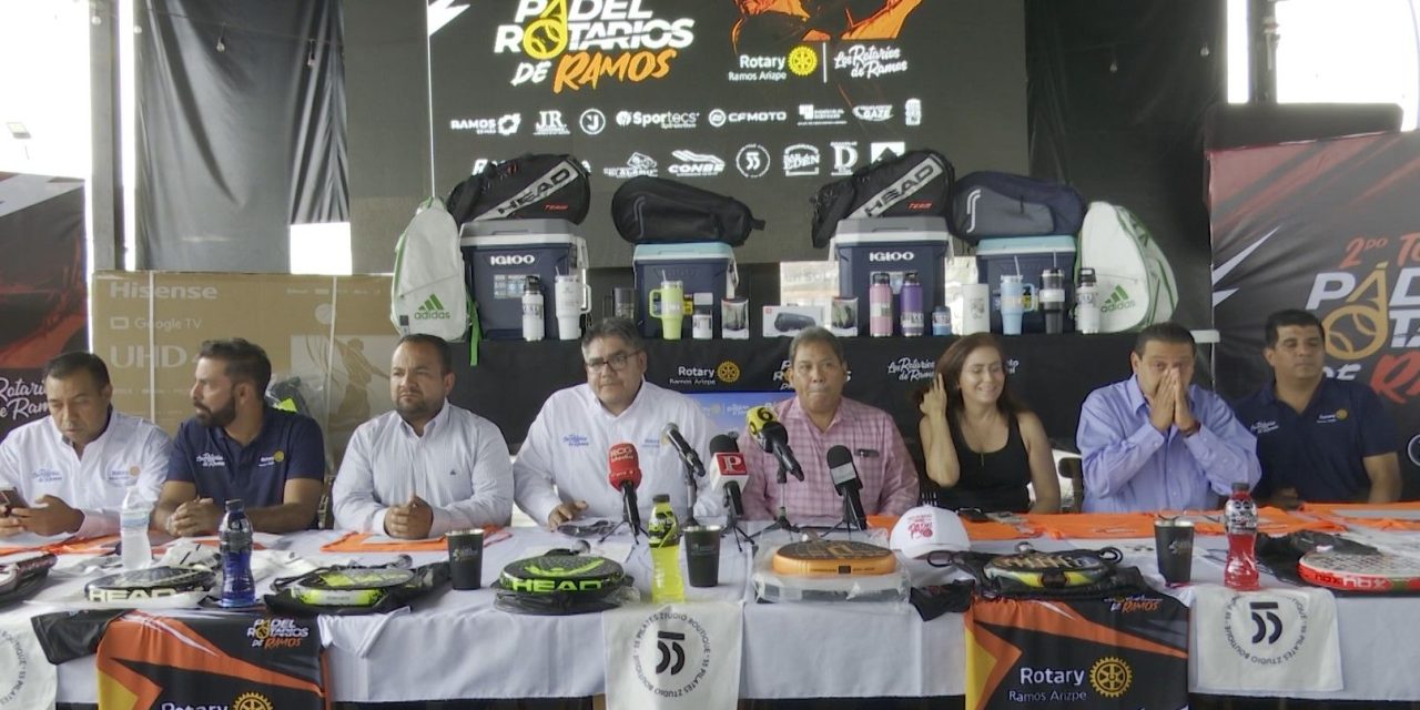 Anuncian Segundo Torneo de Pádel organizado por el Club Rotario de Ramos Arizpe