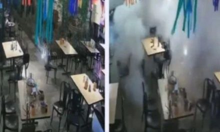 Video: Hombres lanzan un explosivo en un restaurante lleno en Celaya, Guanajuato