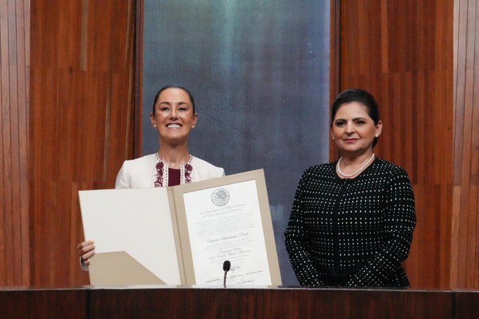 ‘No los defraudaré’; Recibe Claudia Sheinbaum su constancia como presidenta electa